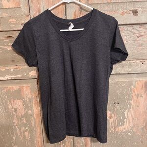 Tom’s blanks V neck Charcoal Gray Tee